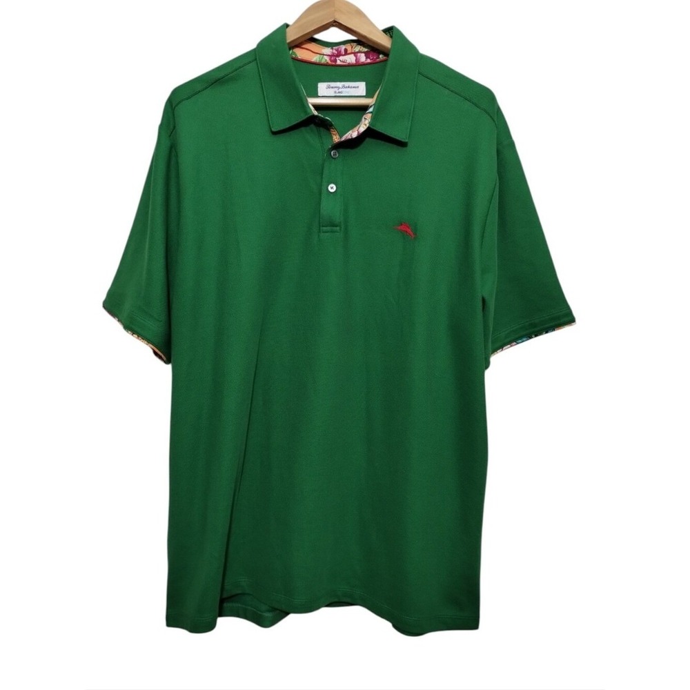 Tommy Bahama Island Zone Polo Shirt Mens XXL Supima Cottton Preppy Tropical